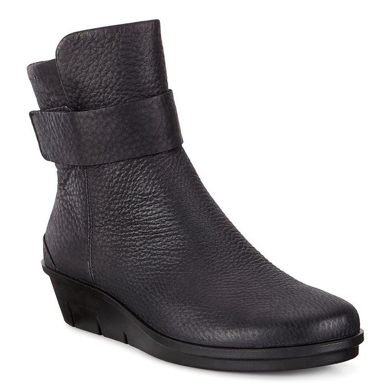 Botines Ankle Boots Ecco Skyler Para Mujer,Negras,915480-POT